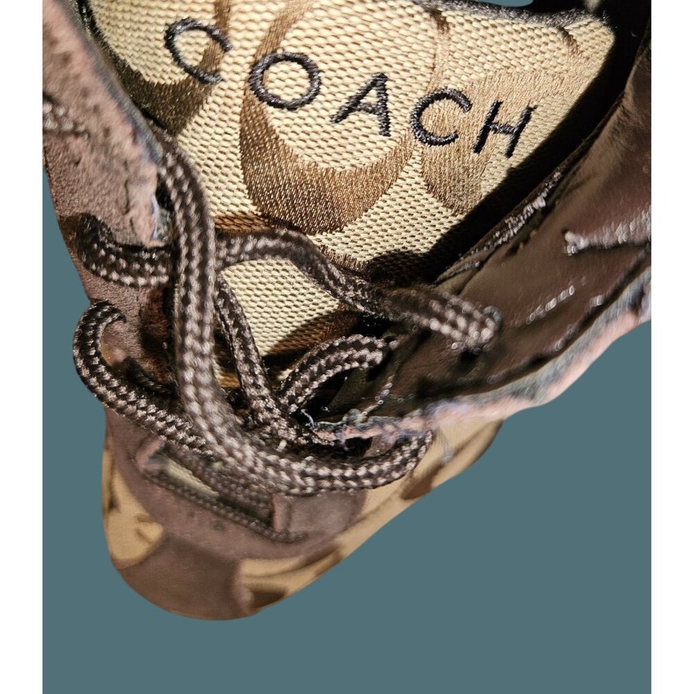 Coach Jayme Signature Canvas Suede Lace Up Oxford Sneaker Women Size 7M - Picture 12 of 16